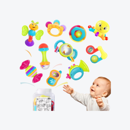 iPlay, iLearn 10pcs Baby Rattles Toys Set